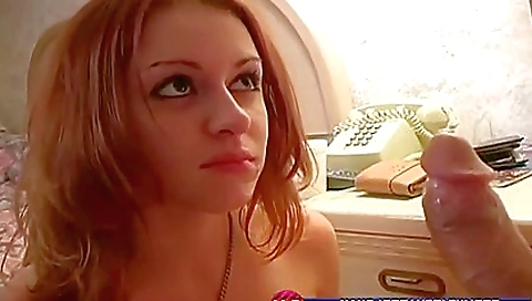 Redhead girl with a sexy body is getting fucked hard