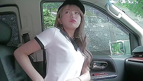 Japanese teen is getting penetrated with a white cock