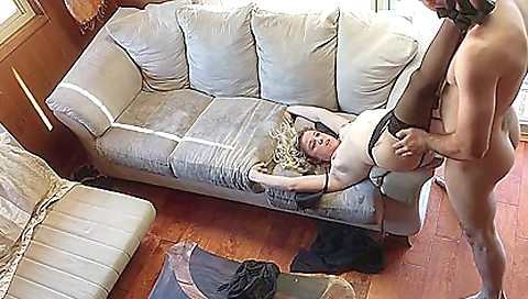 Busty secretary in lingerie is anal with a big cock