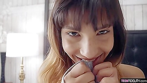 Teen tattooed with a big ass gets fucked in all holes