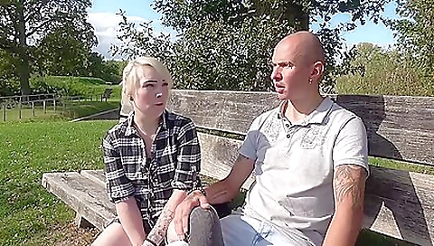 Teen with a cute body and a sexy body found in the woods