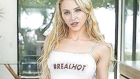 A blonde girl is to bang her stepson in a fantasy role-play video