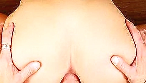 Busty blonde lady stretches her ass in anal porn video