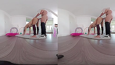 Hot brunette in a sexy lingerie takes a hot and hard cock