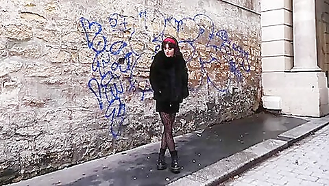 Brunette teen girl with big boobs gets fucked in the ass