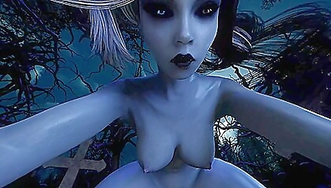 A beautiful brunette in a sexy black dress and stockings on camera