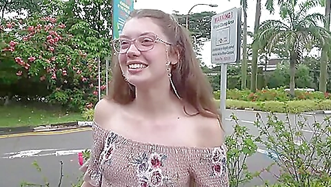 Small tits and feet getting fucked outdoors in the woods