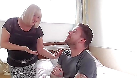 Busty blonde milf 18+ gets her big ass and tits fucked hard