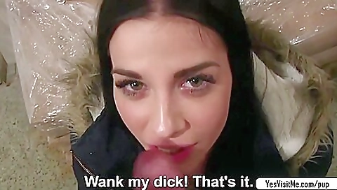 Horny girl in a hot outdoor porn video with a deepthroat